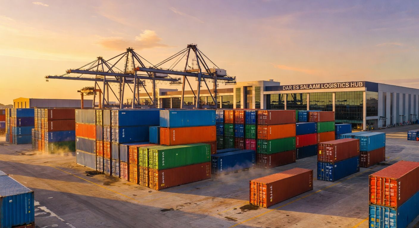 Divergent Tanzania logistics trucks and supply chain operations across Tanzania