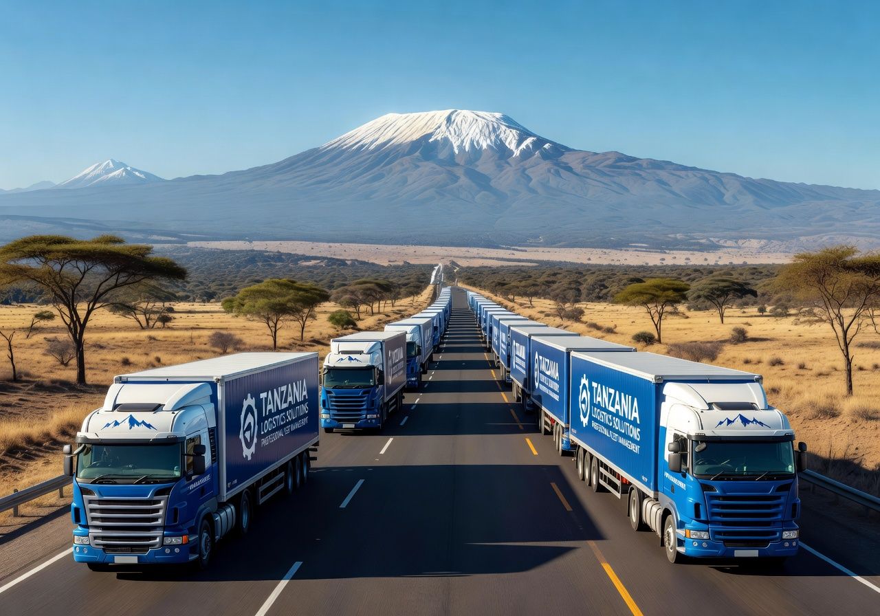 Divergent Tanzania logistics fleet and nationwide distribution network in Tanzania